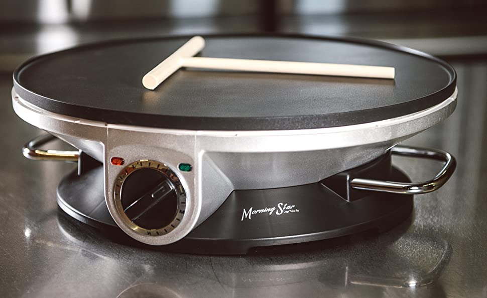 13-inch Electric Crepe Maker Machine with Non-stick Griddle.